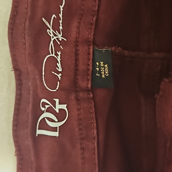 💖  $5 add to bundle DG2 baby bell super stretch Burgundy multi fit jean💖 - Picture 5 of 6